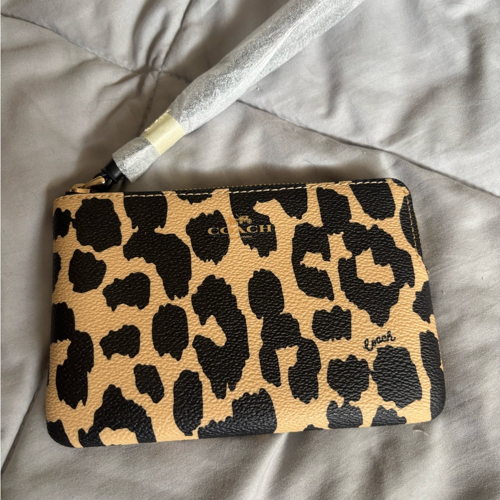 Coach Leopard Print Wristlet